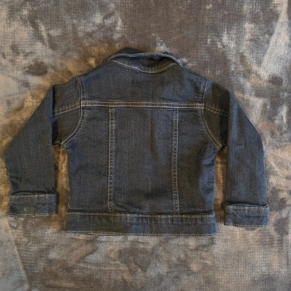 Wrangler Toddler Denim Jacket Dark Wash Western Cotton Blend 24M 6JJBHDA